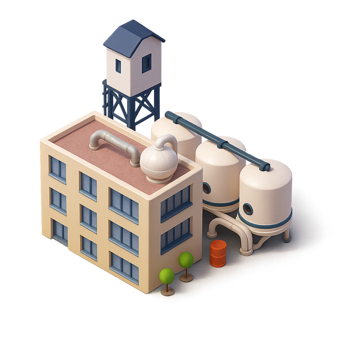 Oil refinery — business empire fuel processing plant, business tycoon industrial refinery