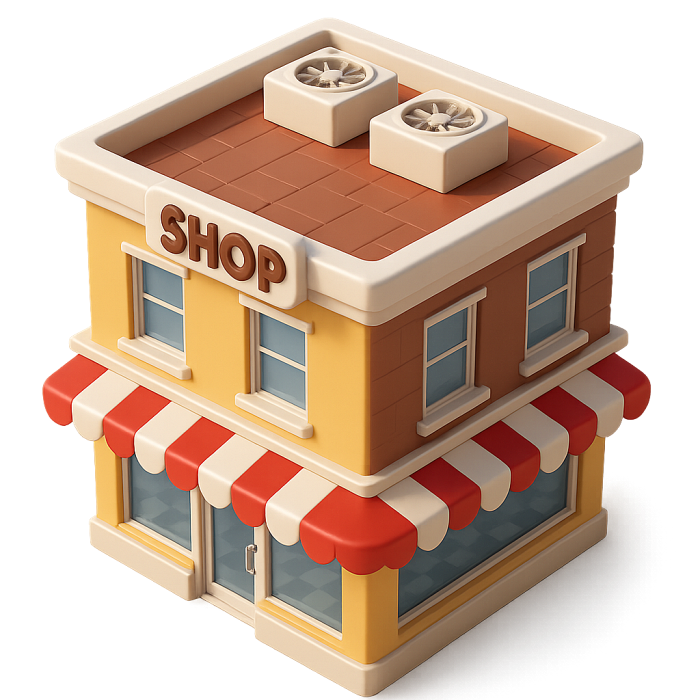 Shop building — business empire retail store, company simulator consumer goods distribution