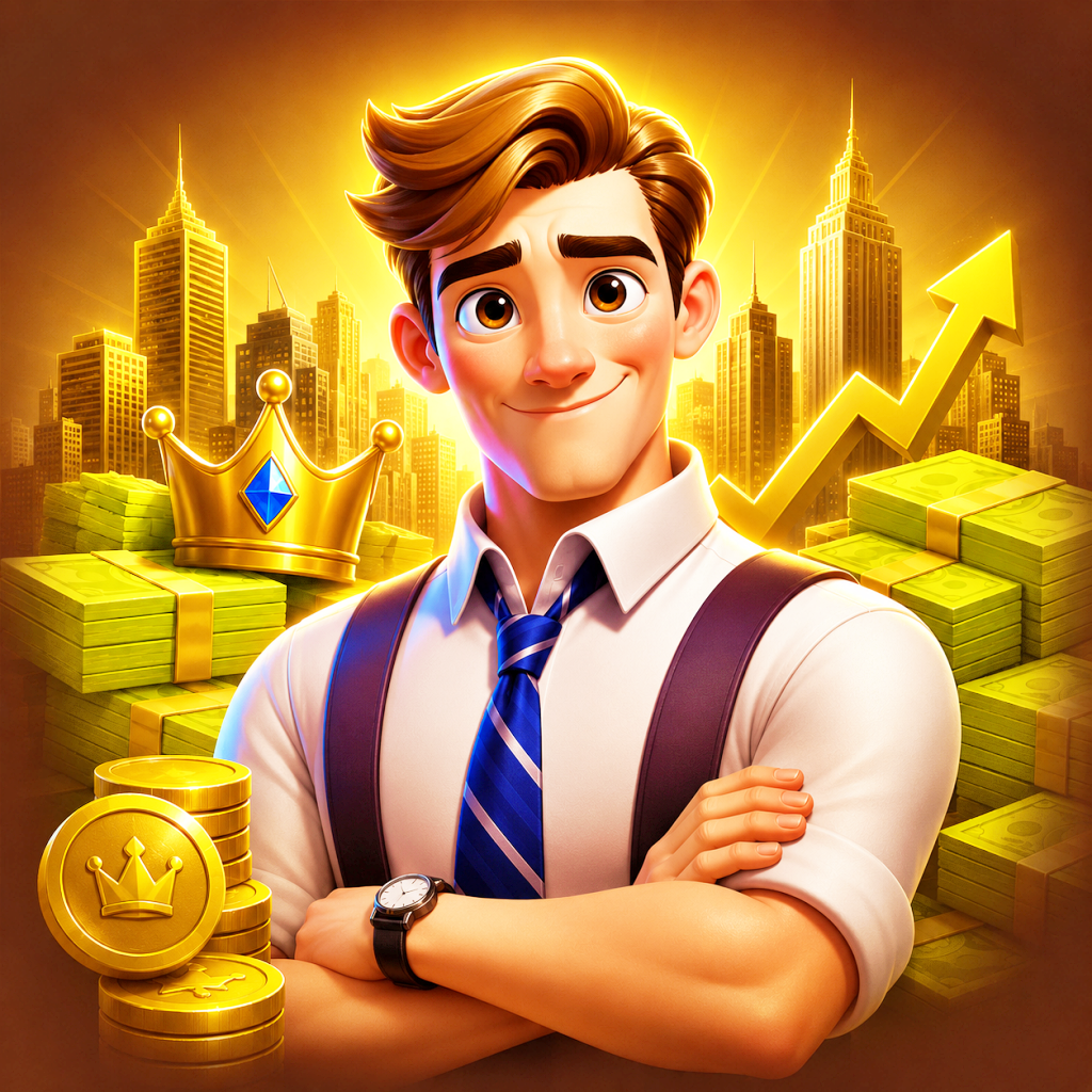 Business Empire Manager game logo — business tycoon simulator